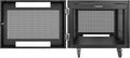 Sound Town 8U Universal Steel Rack, w/Mesh Doors, Locking Casters, Vented Side by SOUNDTOWN
