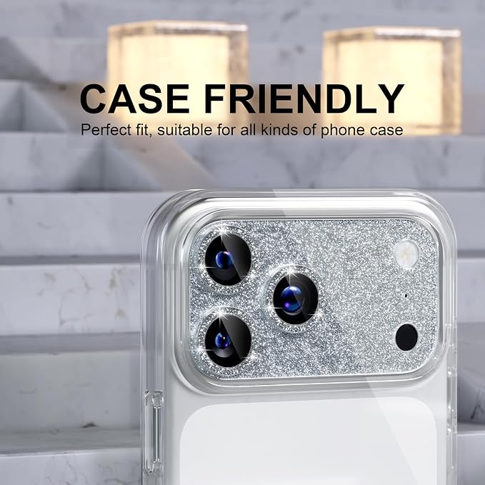 Choiche Compatible for iPhone 17 Pro Camera Lens Protector, Bling Camera Cover - Image 4