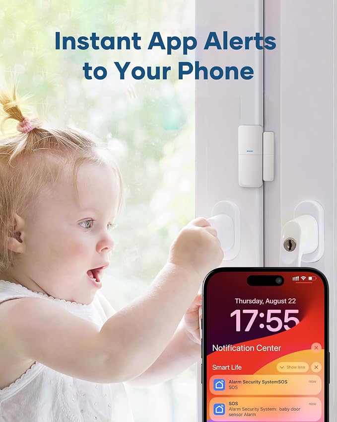 Wireless Home Alarm System 15-Piece Kit, WiFi Alarm System - Image 4