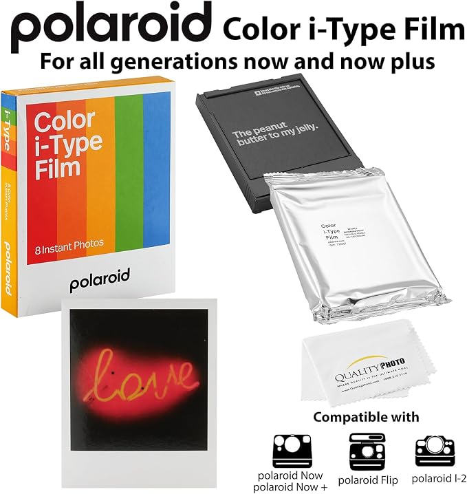 Polaroid Color I-Type Film for Now, i2 + Quality Photo Cloth, 24 Sheets - Image 2