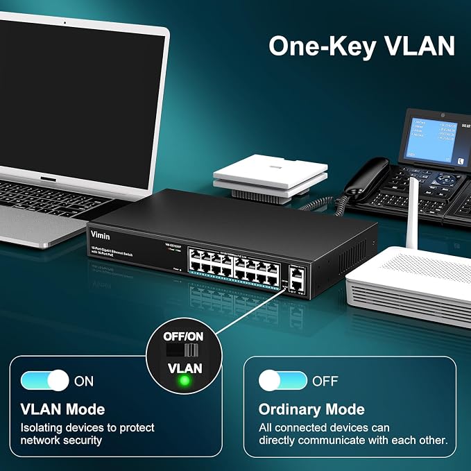 16 Port Gigabit PoE Switch - Image 6