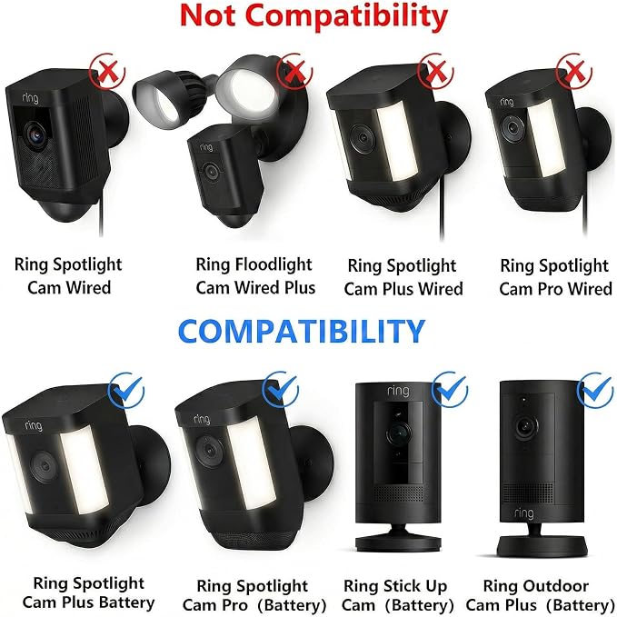Flexible Camera Tripod Mount for Ring Spotlight Cam Plus/Pro, Ring Stick Up Cam - Image 2