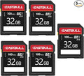 5-Pack of SD Card 32GB EASTBULL Class 10 SD Card U1 V30 High-Speed 100MB/s Read by EASTBULL