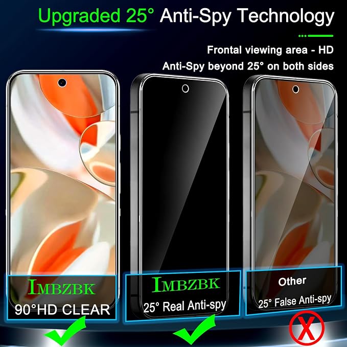 IMBZBK 3 Pack Privacy Screen Protector - Image 2