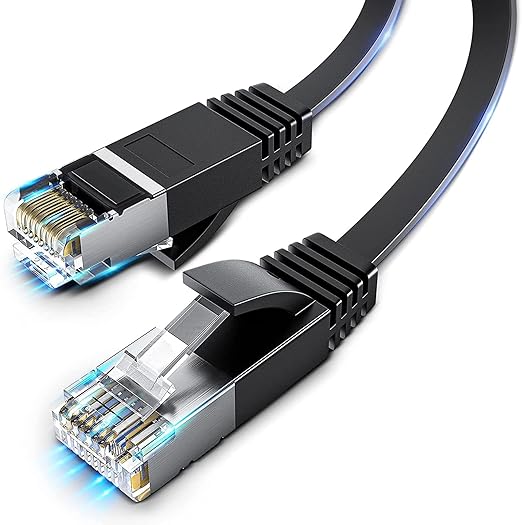 Cat 6 Ethernet Cable, 3FT/6FT/10FT/15FT/20FT/30FT/50FT/100FT Flat High Speed by Ximeges