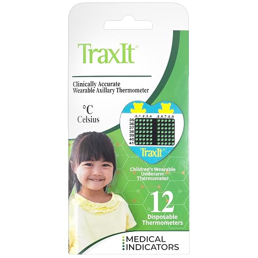 Underarm Thermometer Sticker for Kids, Babies 6+ Months — Wearable for Up to 48 by TRAXIT