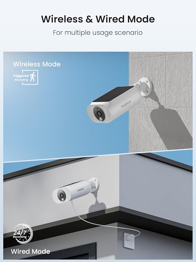 Solar Security Cameras Wireless Outdoor 4 Cam Kit Expadable to 10H, No - Image 8