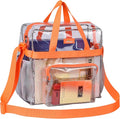 MAY TREE Clear Bag for Stadium Events 12×6×12 Clear Tote Lunch Bag by MAYTREE