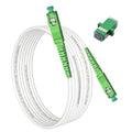 Armored SC/APC to SC/APC Fiber Optic Internet Cable 3.0mm G657A2, Pet-Proof by Unknown
