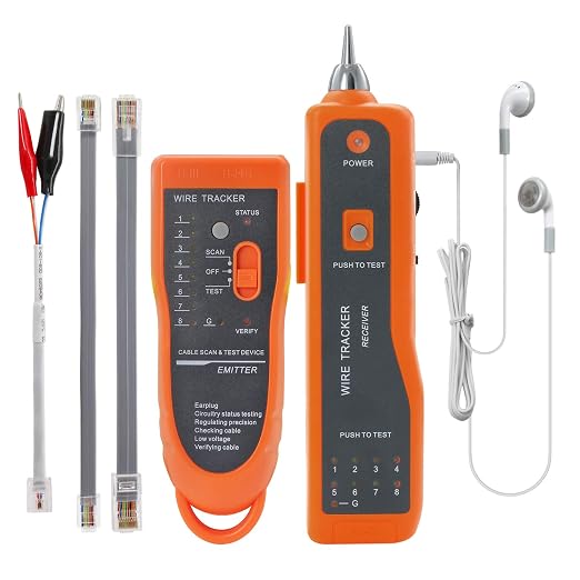 BOOGIIO Wire Tester RJ45 RJ11 Cable Tracker Line Finder Multifunction Wire by BOOGIIO