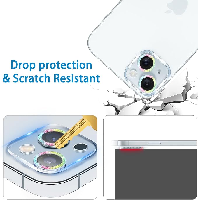 Dengduoduo 3 Pack Tempered Glass Camera Lens Protector - Image 5