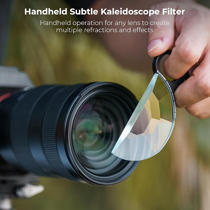 K&F CONCEPT 79mm Handheld Subtle Kaleidoscope Filter, Special Effects Optical - Image 3