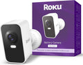 Roku Wireless Battery Security Camera 2025, Indoor/Outdoor Weather‑Resistant by Amazon+Renewed