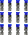 12Pcs RG6 F Type Connector Coaxial Compression Fitting, Cable Modem, Aerial by Unknown