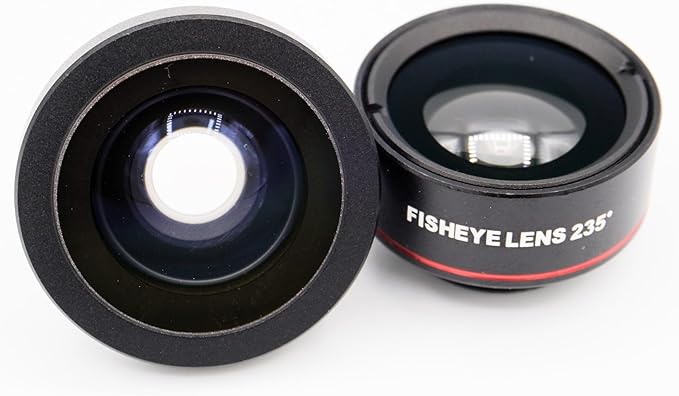 Wide Angle & 235 Fisheye Screw-On Lens Set by CAPPYCAMERA