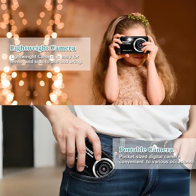 Digital Camera 30MP FHD 1080P Point and Shoot Camera - Image 3