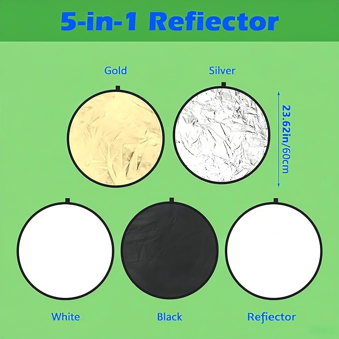 5-in-1 Photography Reflector 24" - Image 2