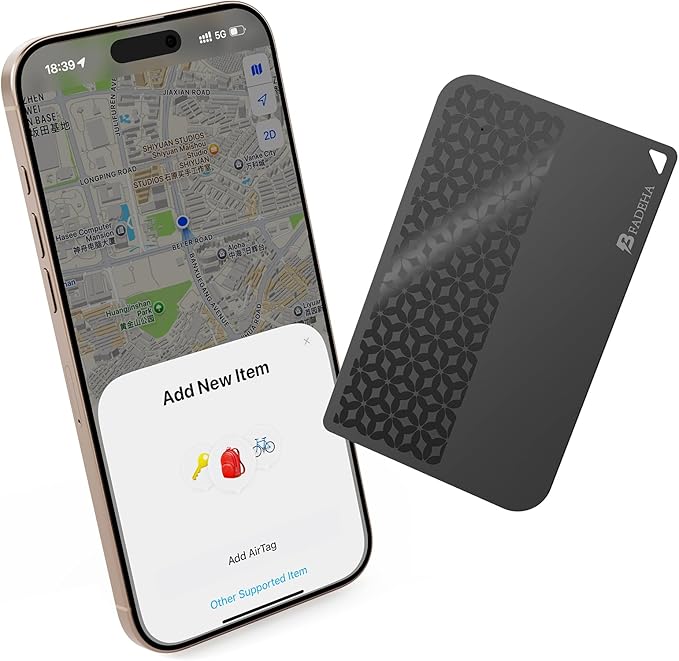 2026 Apple MFi Certified Wallet Tracker Smart Card by BFADEHA