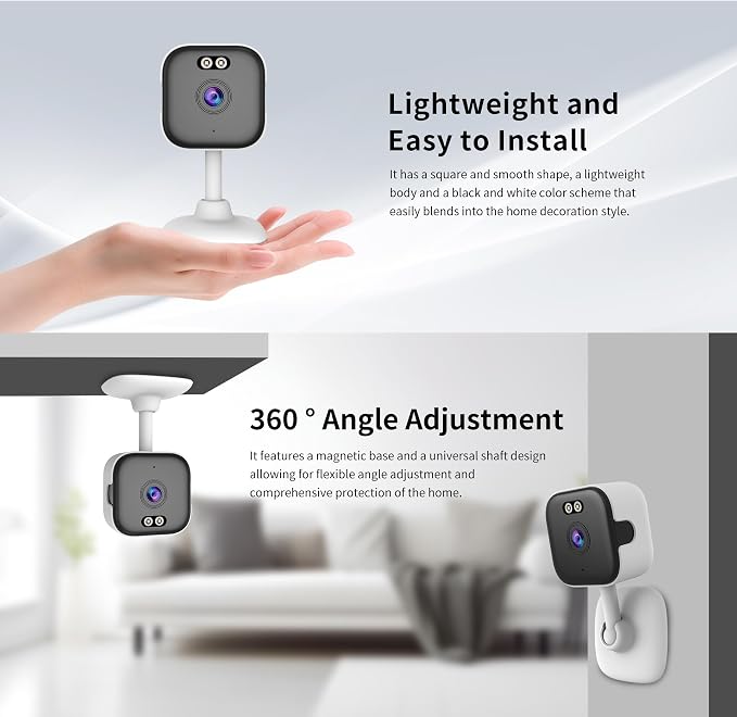EVERSECU 5Ghz WiFi Camera 2K, Indoor Home Security Cameras - Image 3