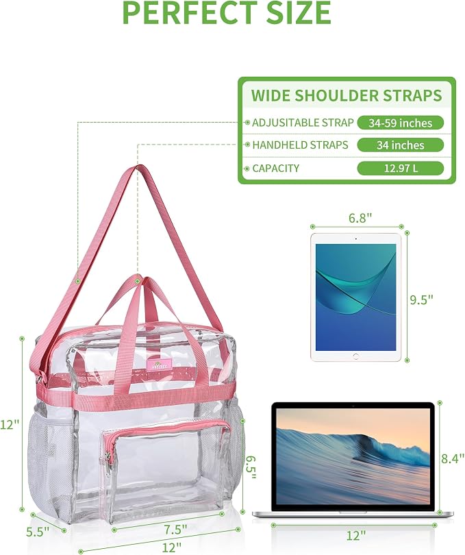 MAY TREE Clear Vinyl Tote Bag - Image 2
