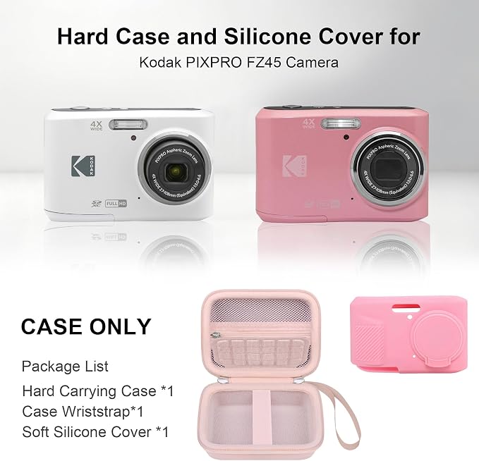 RAIALL Camera Case for KODAK PIXPRO FZ45 Digital Camera, 1* Hard Carrying Case - Image 3