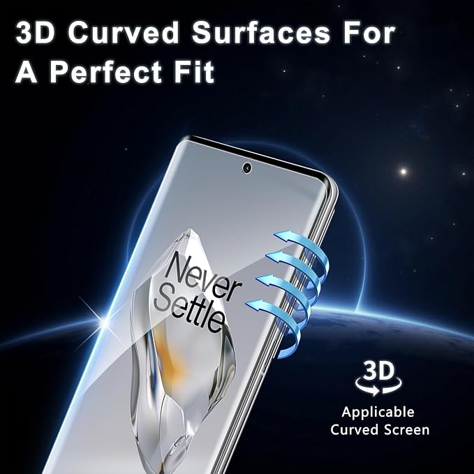 2+2 Pack for OnePlus 12 Screen Protector and Camera Protectors, Fingerprint - Image 4