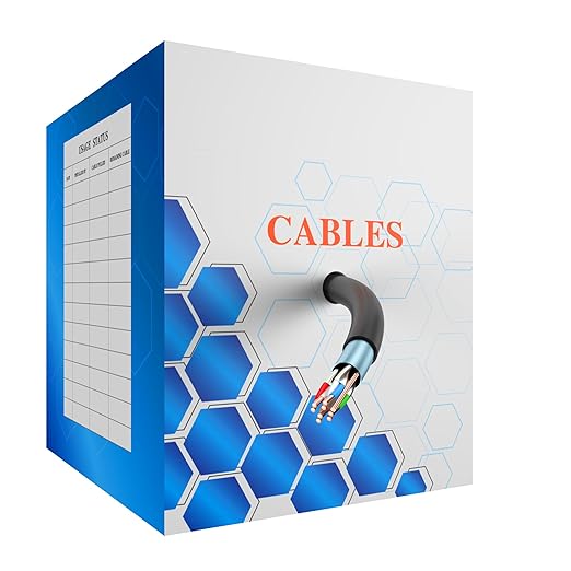Cat 8 Bulk Ethernet Cable, 1500FT High Speed Heavy Duty 26AWG Cat8 LAN Network by Unknown
