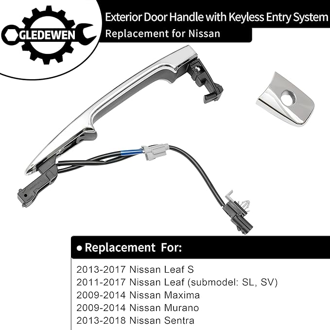 Driver Door Handle Chrome, Compatible - Image 2