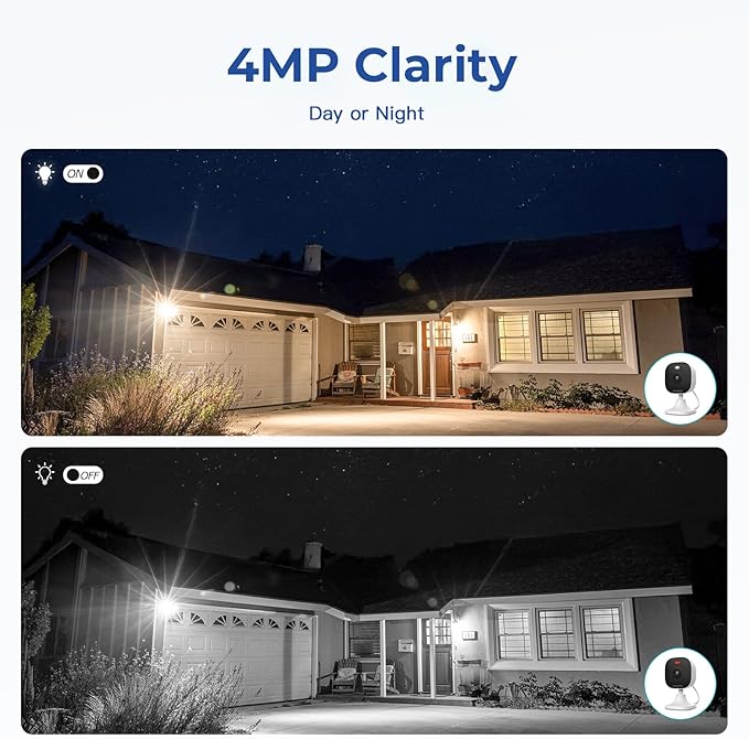 4MP Indoor Cameras for Home Security, Outdoor Security Camera Indoor, 2.4g/5g - Image 3