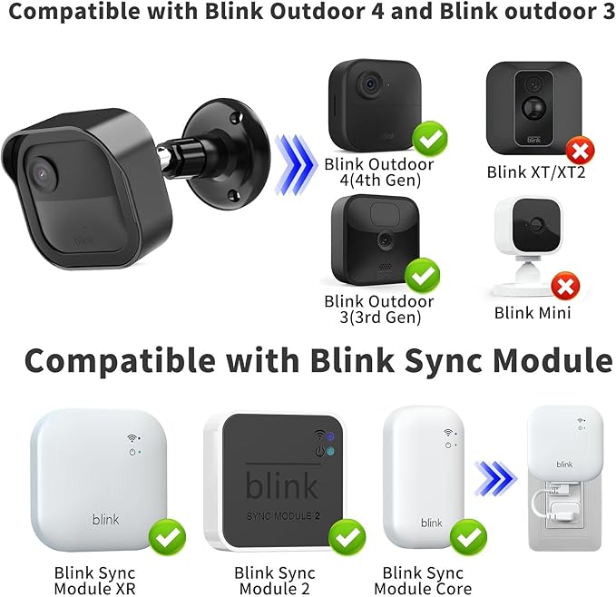 Camera Mount for Blink Outdoor 4 and Outdoor, 6 Pack Weatherproof Protective - Image 2