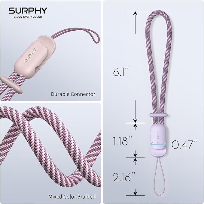 SURPHY 2 Pack Phone Lanyard for Cellphone Case, Phone Wrist Strap for Case - Image 5