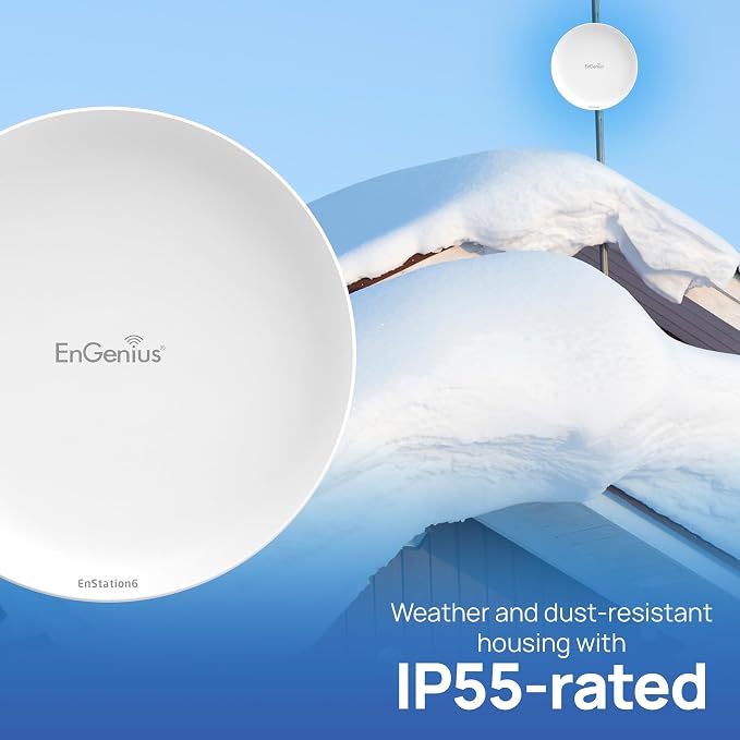EnGenius Wi-Fi 6 5GHz 1, 200 Mbps, 2x2 Outdoor Wireless Bridge, 26 dBm - Image 3