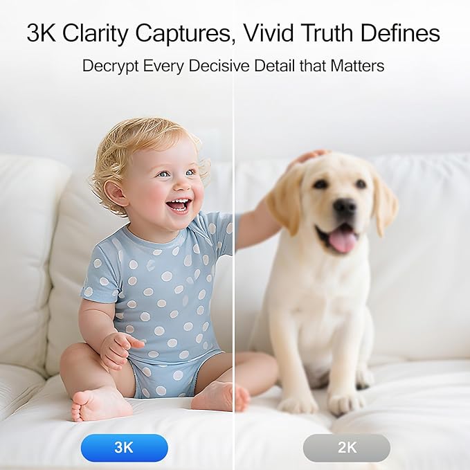 5G Security Camera Indoor, 3K Pet/Dog Camera - Image 3