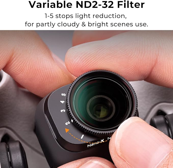 K&F Concept Mini 3/ Mini 3 Pro Variable ND Lens Filters Kit ND2-32+ND32-512 - Image 3