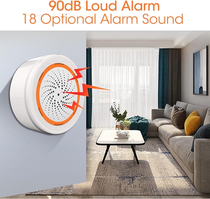 Zigbee Smart Siren Alarm: Wireless Home Security Alarm, Burglar Alarm Sound - Image 4