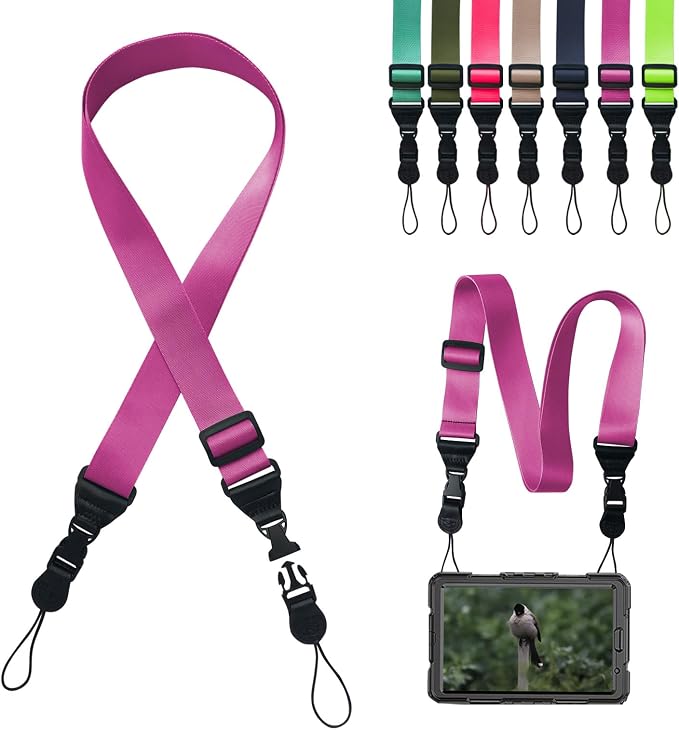 Adjustable Shoulder Strap:Comfortable iPad Strap Nylon Neck Lanyard by Gowjaw