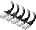 Cable Matters 10Gbps 5-Pack Snagless Shielded Cat 6A Ethernet Cable - 14ft by CableMatters