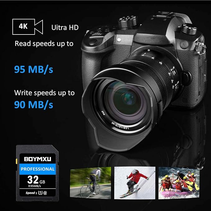 32GB Memory Card, BOYMXU Professional 1000 x Class 10 UHS-I U3 Card Compatible - Image 2