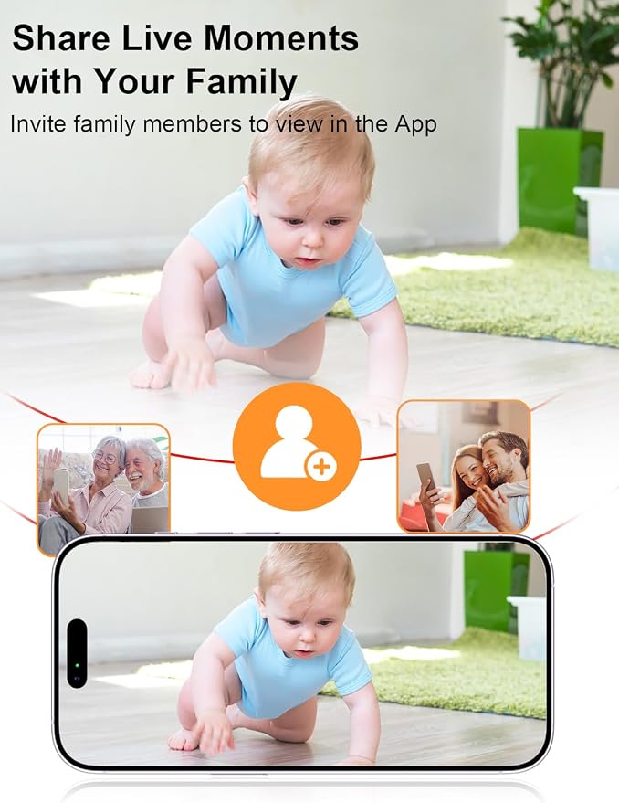 Smart Baby Monitor with App & 5" Screen, Dual Mode, Auto Motion Tracking PTZ - Image 7