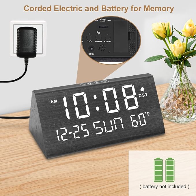 DreamSky Digital Alarm Clocks for Bedrooms - Image 2