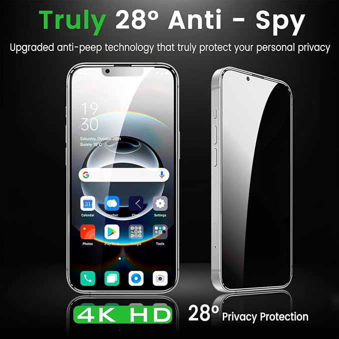 Romkasi 3 Pack Privacy Screen Protector - Image 3