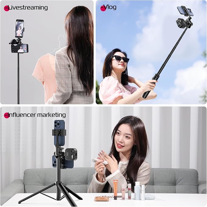 ULANZI MT-70 Extendable Tripod, 360° Rotate Camera Holder - Image 9
