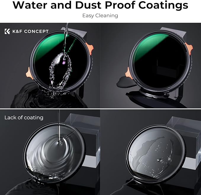 K&F CONCEPT 55mm ND4-64 ND Lens Variable & CPL Polarizers Filter 2-in-1 - Image 7