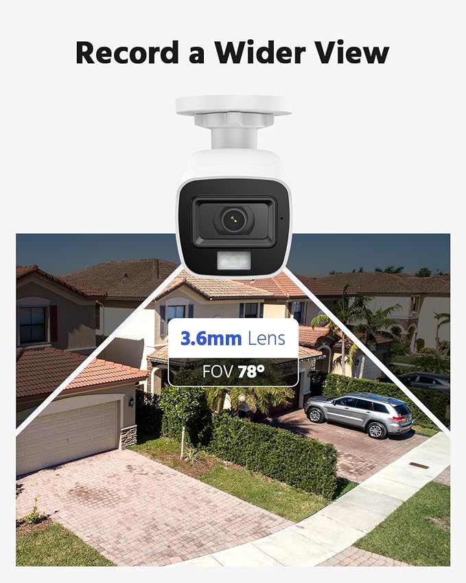 ANNKE 4 Packed 2.0MP 1080P 1920TVL Wired Security Camera Kits, HD TVI Add-on - Image 7