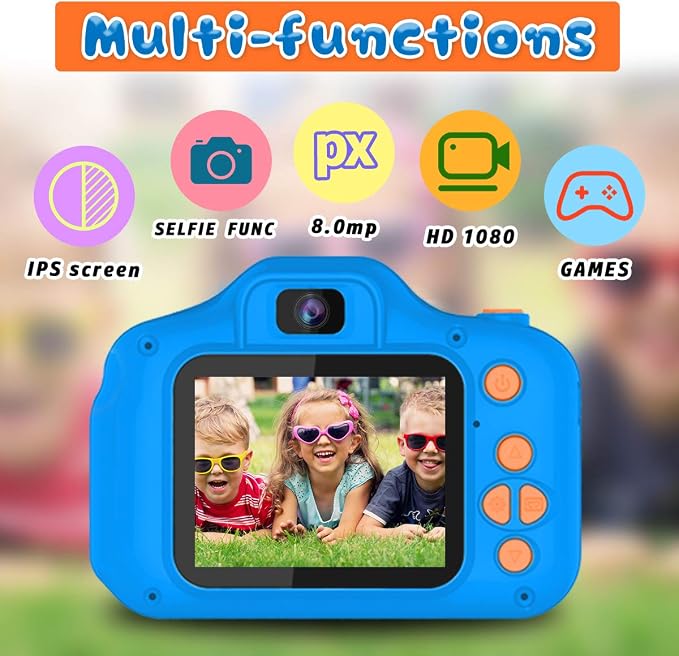Seckton Upgrade Kids Selfie Camera, Christmas Birthday Gifts - Image 2