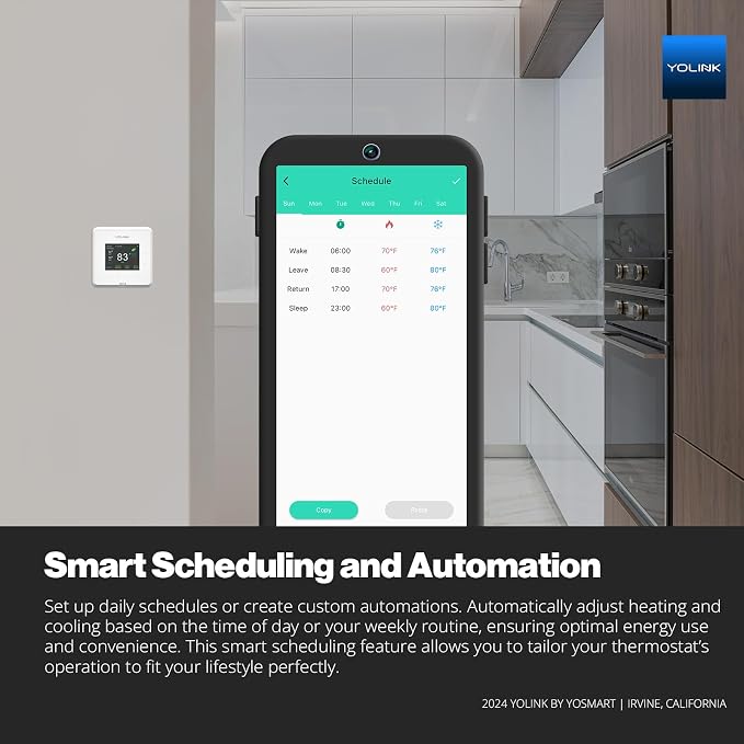 YoLink Thermostat 2, Smart Home & Commercial Thermostat - Image 6