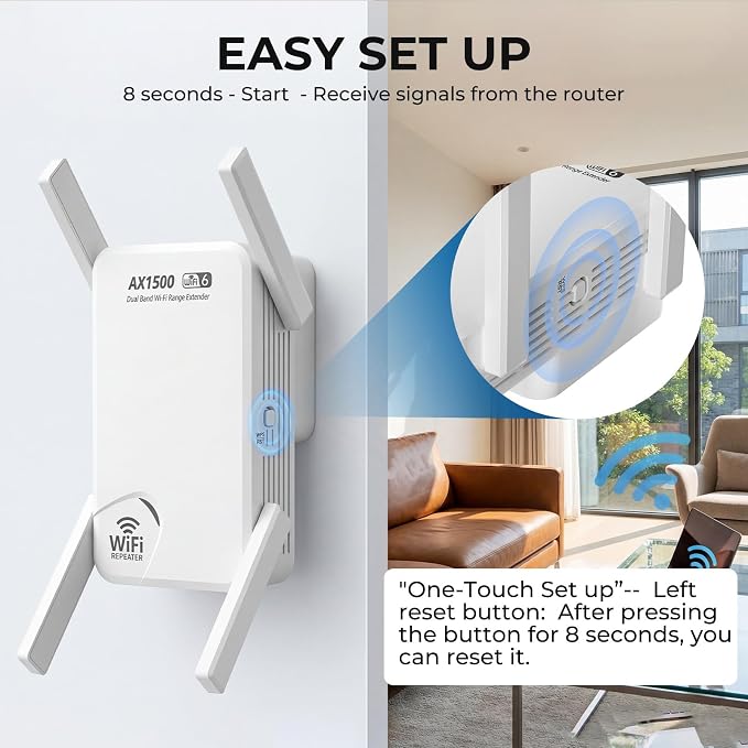 AX1500 WiFi 6-2026 WiFi Extender Signal Booster - Image 6