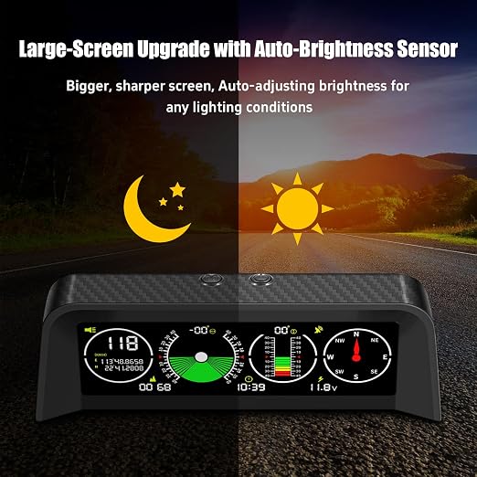 X60 Pro Car Inclinometer for Off-Road, GPS Speedometer MPH KMH - Image 7