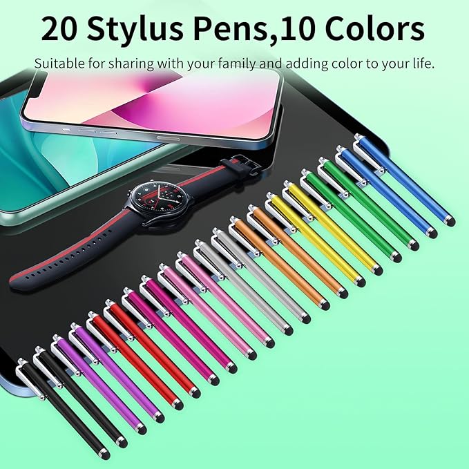 20 Pack Stylus Pen, Stylus Pen for Touchscreen High Precision and Sensitivity - Image 6