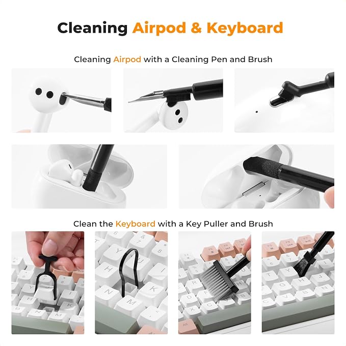 K&F Concept Multi Functional Keyboard Cleaning Kit · Keyboard Arm Wrist Rest - Image 5